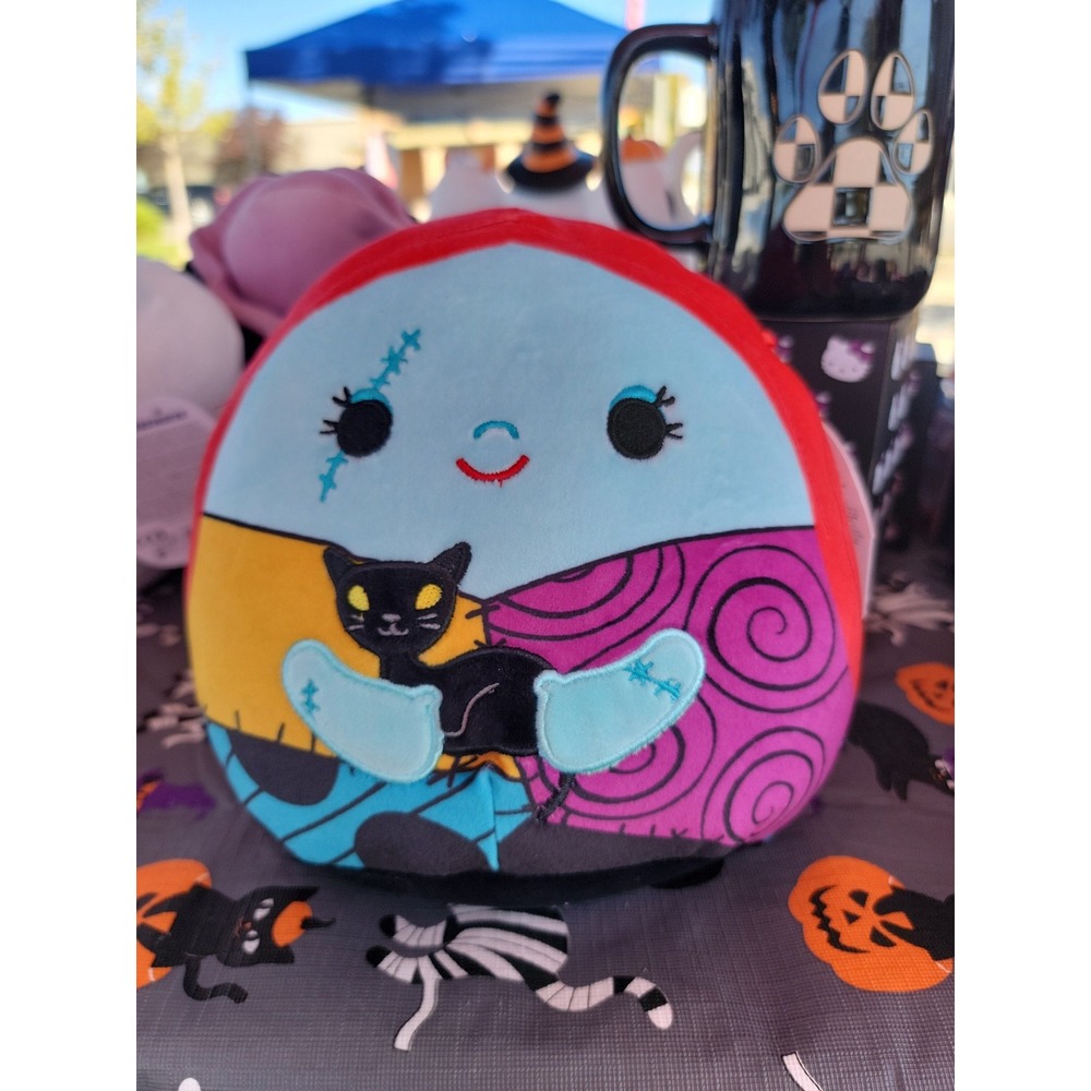 Squishmallows Sally‎ Plush Kids 8 Inch Multicolor New NBC Disney Holding Cat